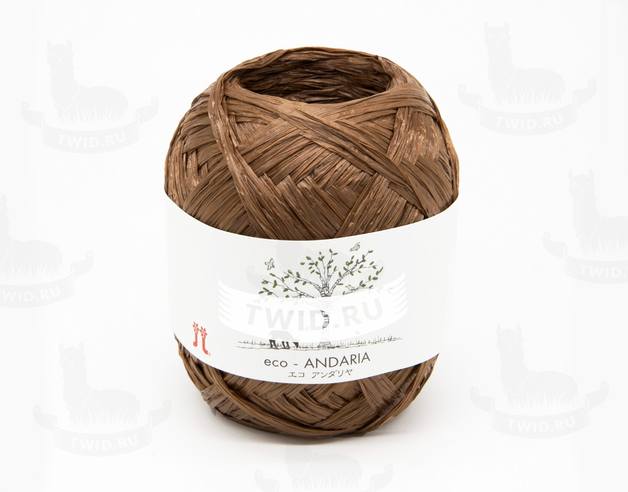 Рафия Eco-Andaria 015 (коричневый)